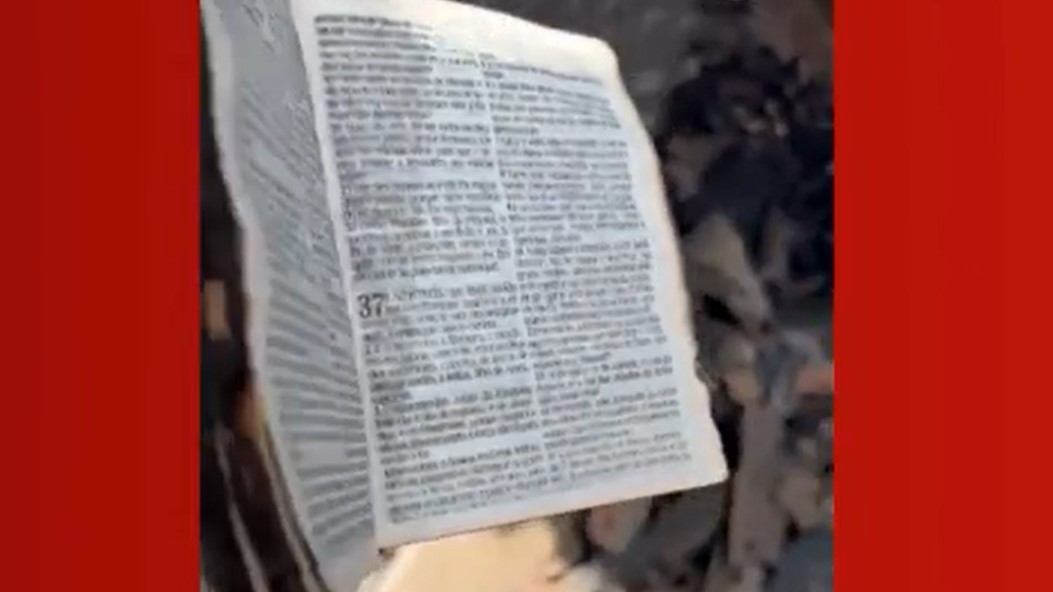 Bíblia é encontrada intacta após incêndio que destruiu 3 casas em Sorriso
